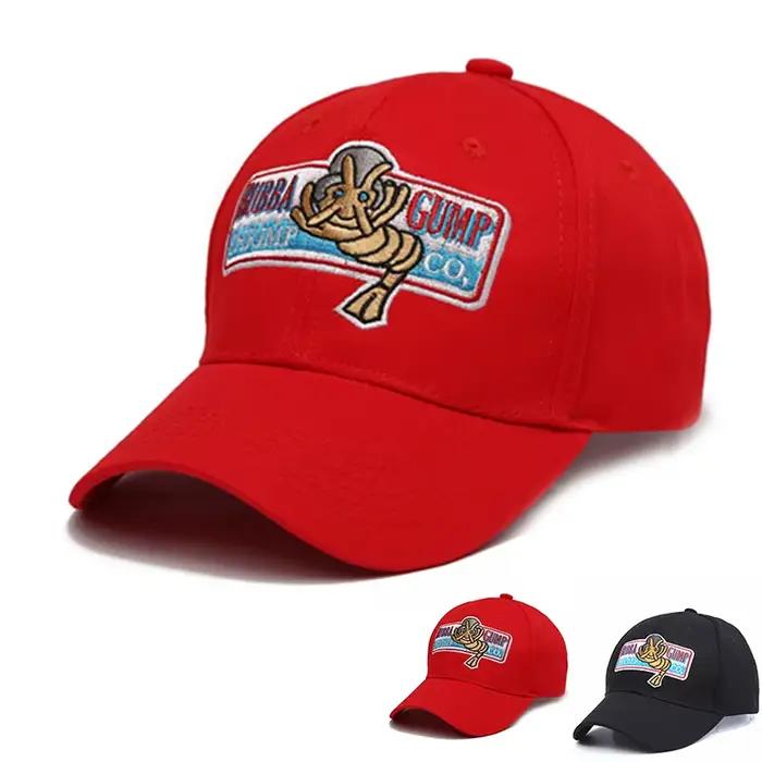 Nouvelle offre spéciale transfrontalière de la saison Forrest Gump casquette de baseball brodé hip hop chapeau unisexe coton été large bord rond...