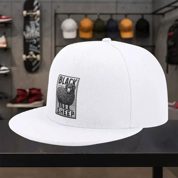 Casquette Snapback Black Sheep Motif Original Polyester Style Streetwear Unisexe Occasions Décontractées