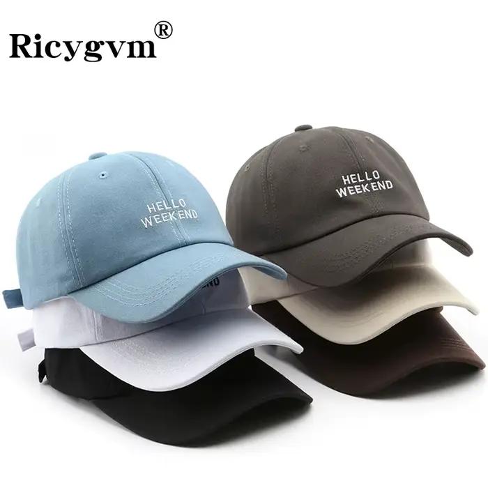 Casquette de Baseball avec Lettres Brodées Casquettes Hip Hop Pour Hommes Femmes Occasions Décontractées Visière Large Coton Polyester