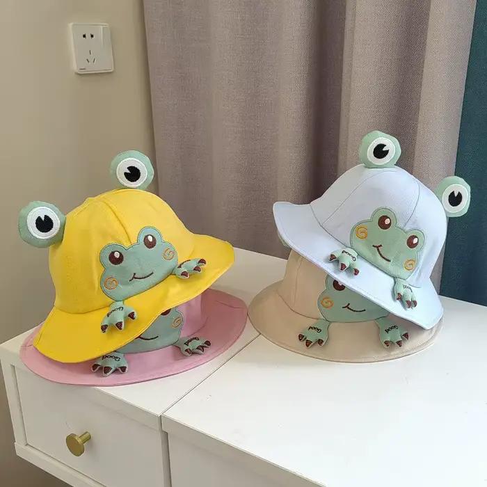 Chapeau de pêcheur Faitolagi Mignon en Coton et Polyester pour Enfants de 4 à 6 Ans Occasions Estivales et Plage