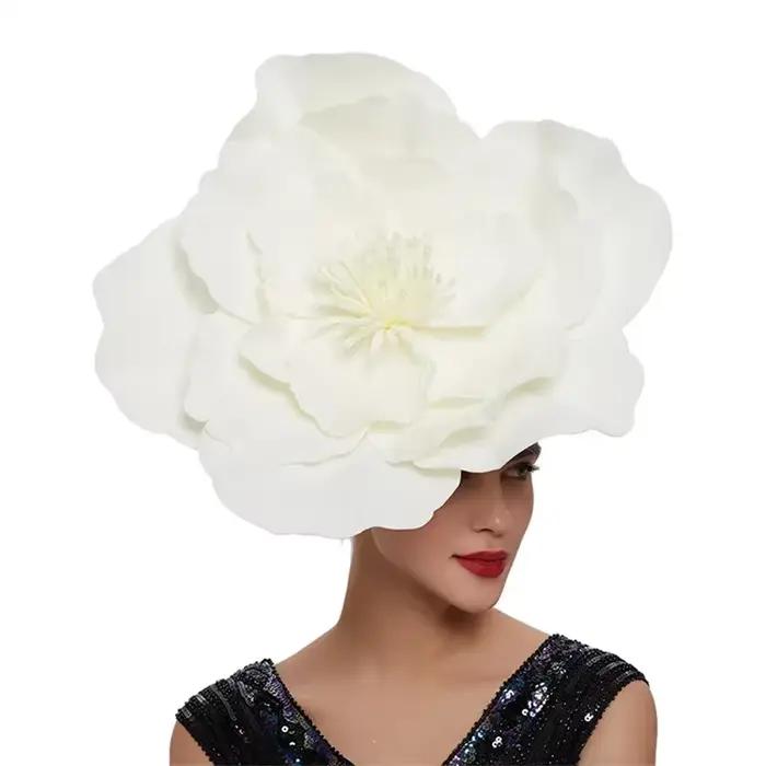 Fascinator Kentucky Derby Femmes Barrette Cheveux Accessoire Fête Mariage Plume Floral Occasionnels