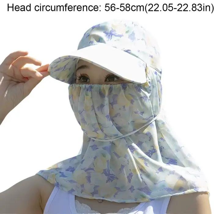Chapeau de soleil pour femme avec protège-oreilles