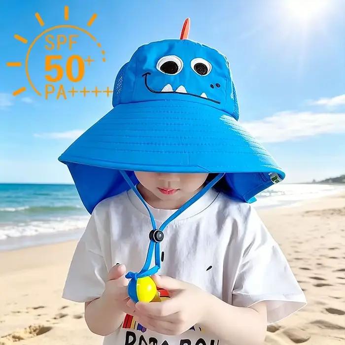 Chapeau de soleil pour enfants avec protection UV et rabat pour le cou