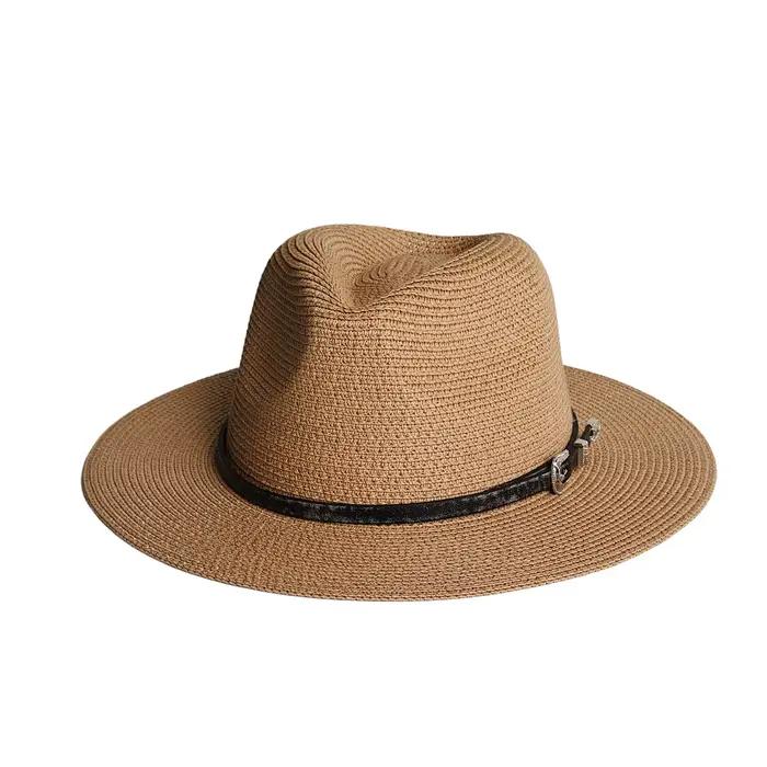 Chapeau Panama classique à large bord pour hommes et femmes