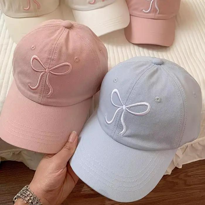 Casquette de baseball Bowvétérans pour enfants unisexe, ajustable, coton polyester, visière solaire, motifs brodés, protection UV, ajustement facile, pour garçons filles, activités extérieures, soleil, printemps été automne hiver