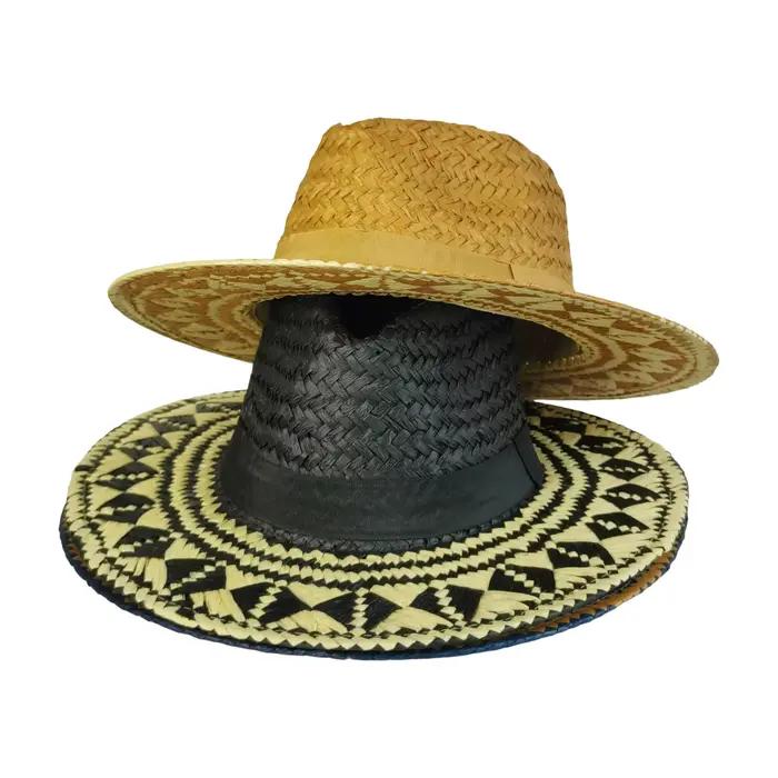 Chapeau de cowboy occidental bicolore pour homme