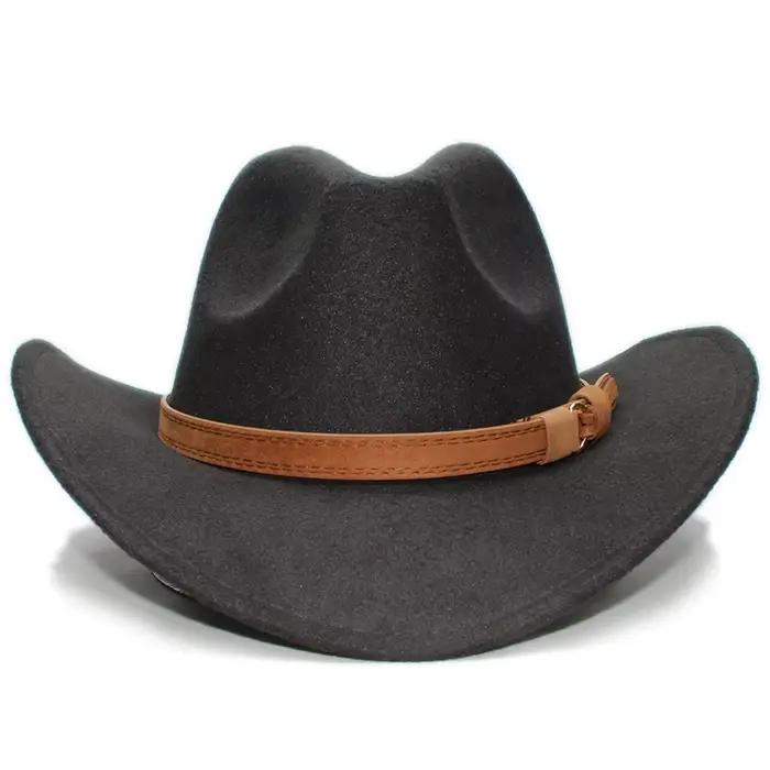 Chapeau vintage parent-enfant en laine uni pour femmes hommes enfants protection solaire style formel occassions spéciales années quatre saisons