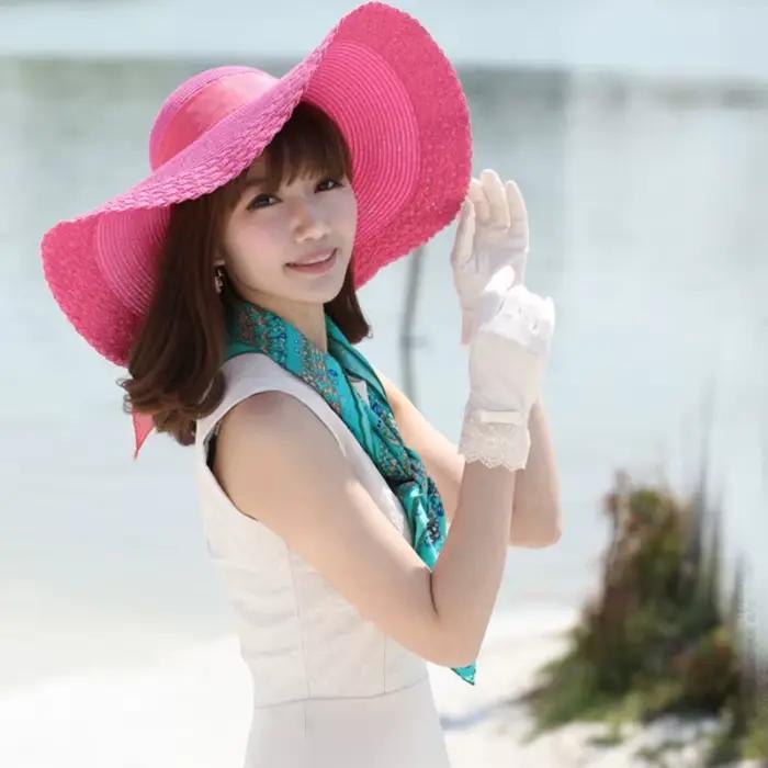 Chapeaux de paille de style coréen pour femmes