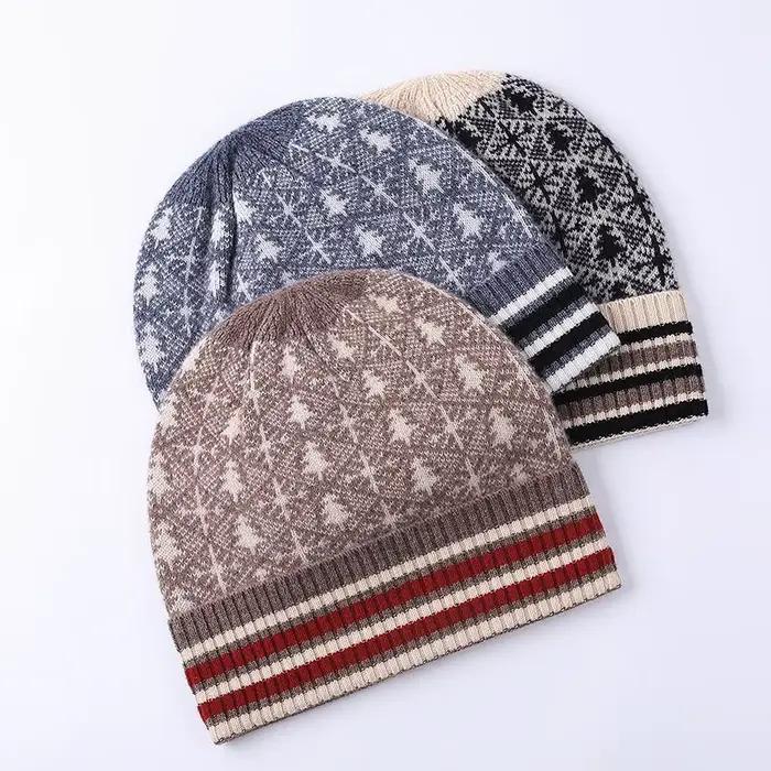Bonnet en tricot de laine pour homme