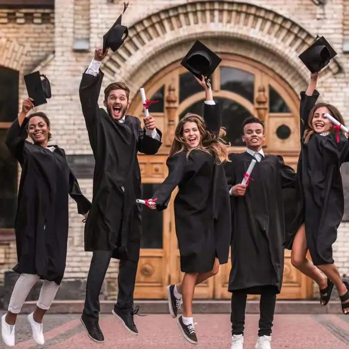 Casquette de remise de diplôme mate unisexe avec breloque à pompon de 2026 ans