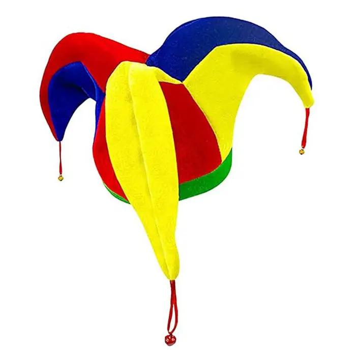 Chapeau de Clown multicolore drôle femmes hommes Mardi Gras