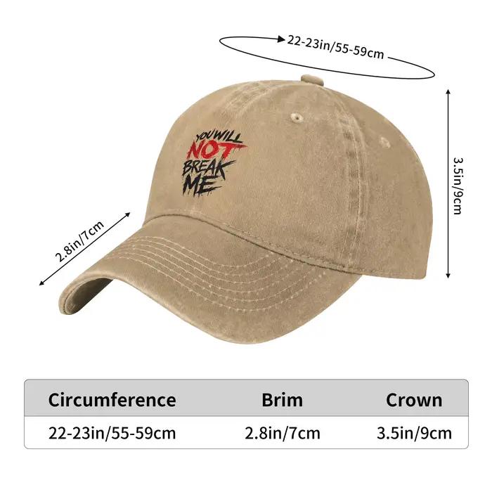 Casquette de baseball décontractée Dungeon Crawler Carl You Will Not Break Me