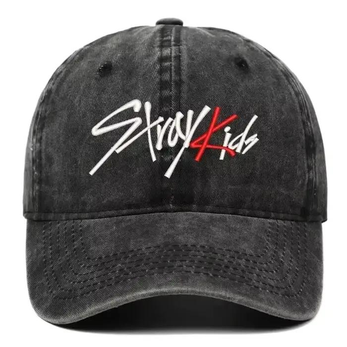 Casquette de baseball brodée en coton pur version coréenne SKZOO K-pop 2026Idol