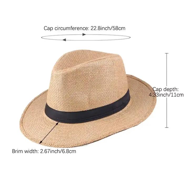 Chapeau de paille Panama pour homme