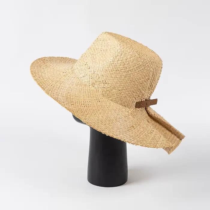 Chapeaux de paille en raphia pour hommes et femmes