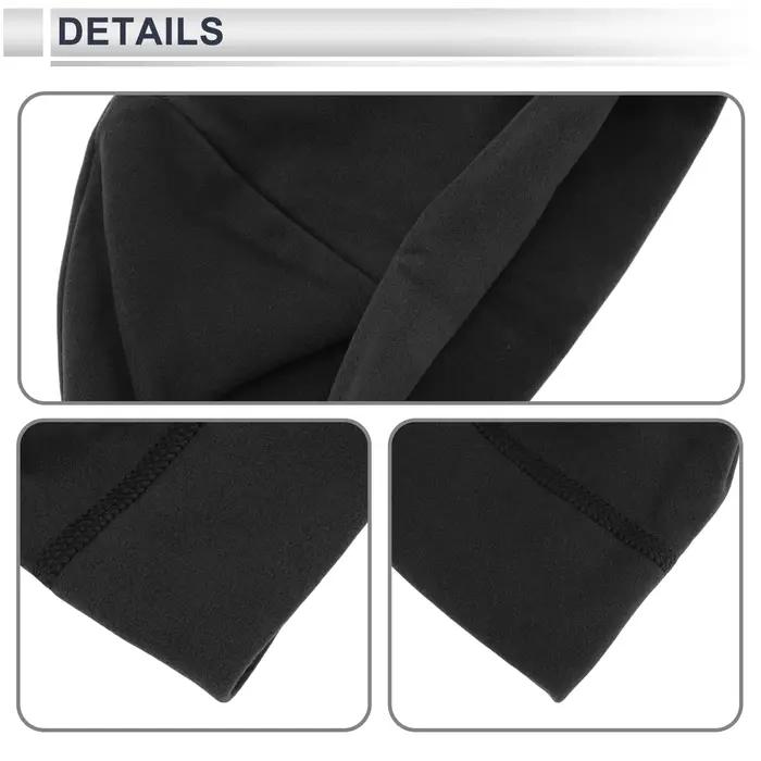 X Autohaux Chapeau de cyclisme chaud respirant noir 8,07"x10,63" 1 pièces