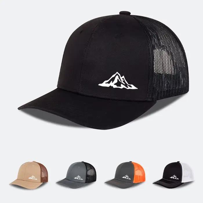 Chapeau de pêcheur en maille à motif de collines minimaliste
