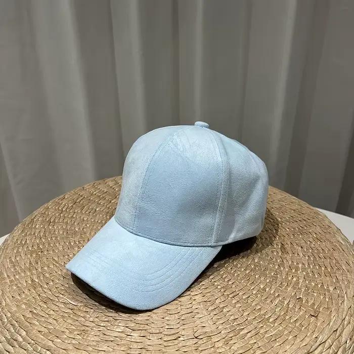 Femmes daim casquettes de Baseball automne hiver solide mode hommes Hip Hop casquette en plein air décontracté voyage pare-soleil chapeau multicolore unisexe