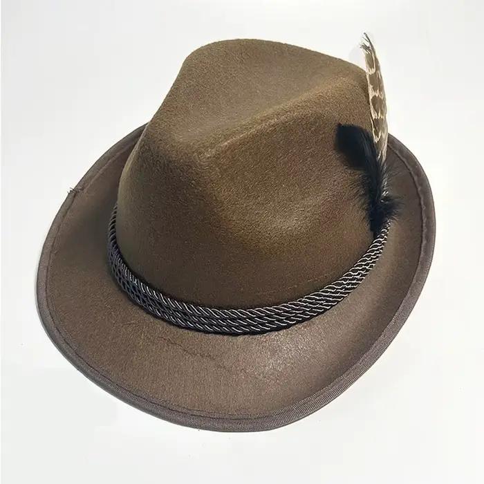 Chapeau décoratif en plumes pour hommes et femmes
