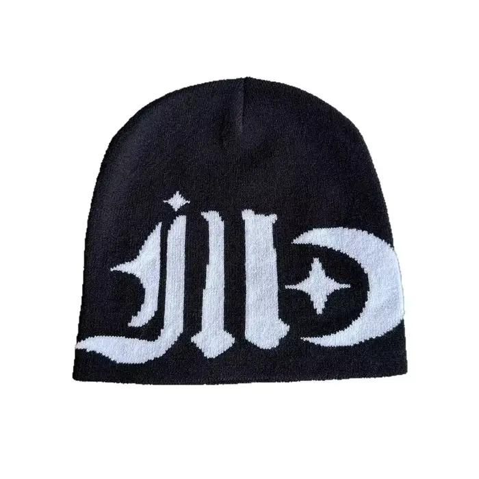 Casquette tête de mort en Jacquard