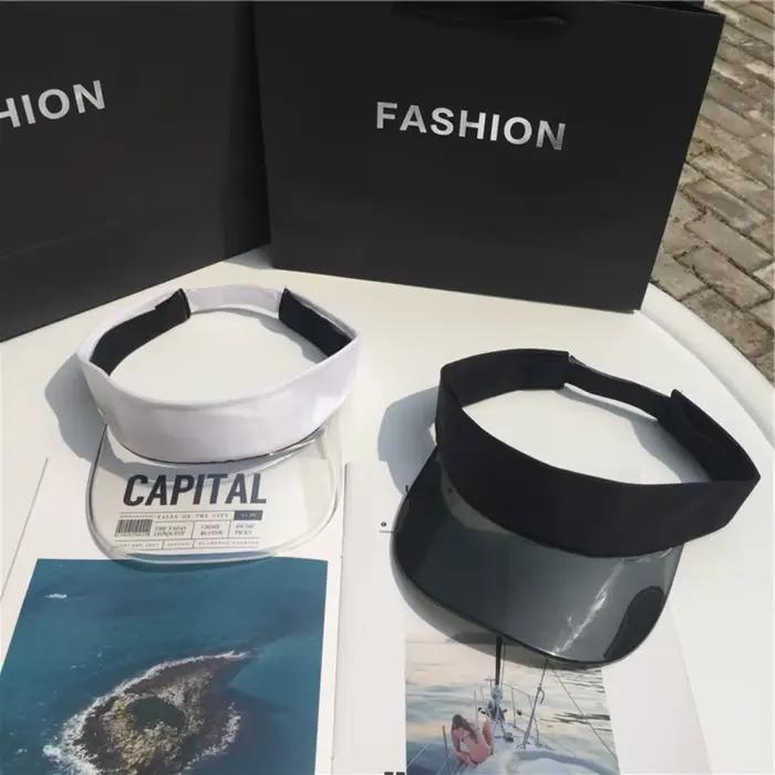 Casquette visière anti-UV imprimée léopard couleur unie chapeau transparent creux et frais réglable protection solaire pour cyclisme adulte occassions décontractées