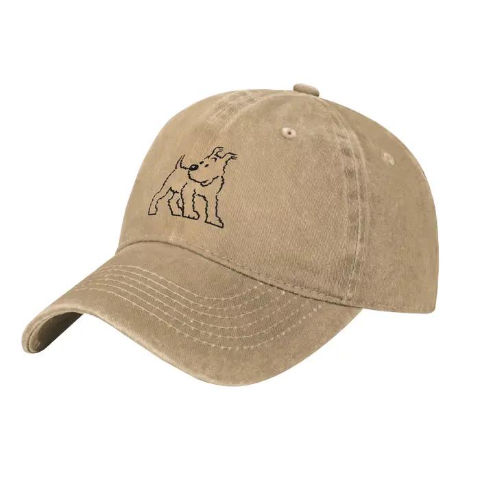 Casquette de baseball unisexe Snowy Dog Captain Haddock