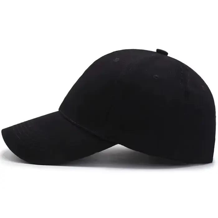 Casquette de baseball noire pour hommes et femmes - Chapeau de sport réglable pour les activités de plein air et les tenues décontractées d'été