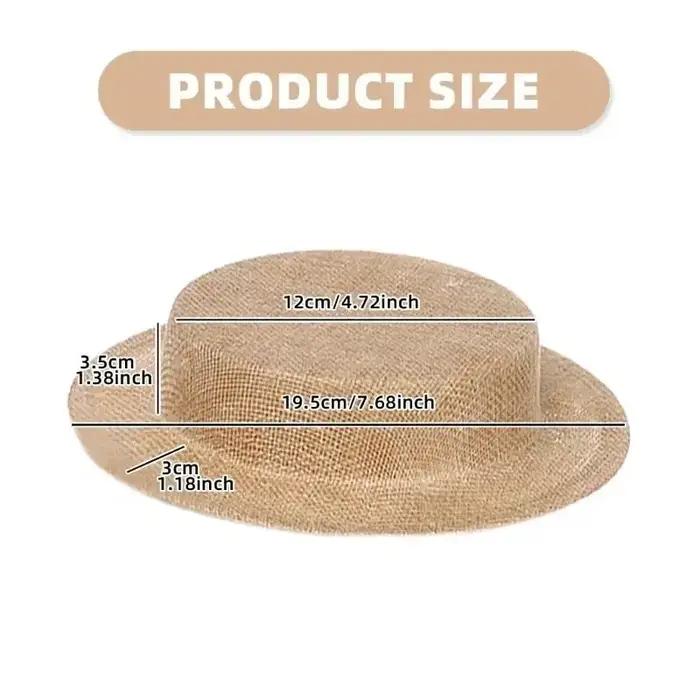 Base de chapeau Pillbox 652F avec joint d'étanchéité pour fascinator de mariage ou de fête
