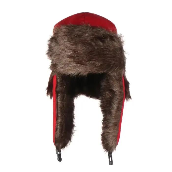 Homme hiver trappeur aviateur trooper oreillette chaud russe imperméable Ski chapeau Bomber casquette