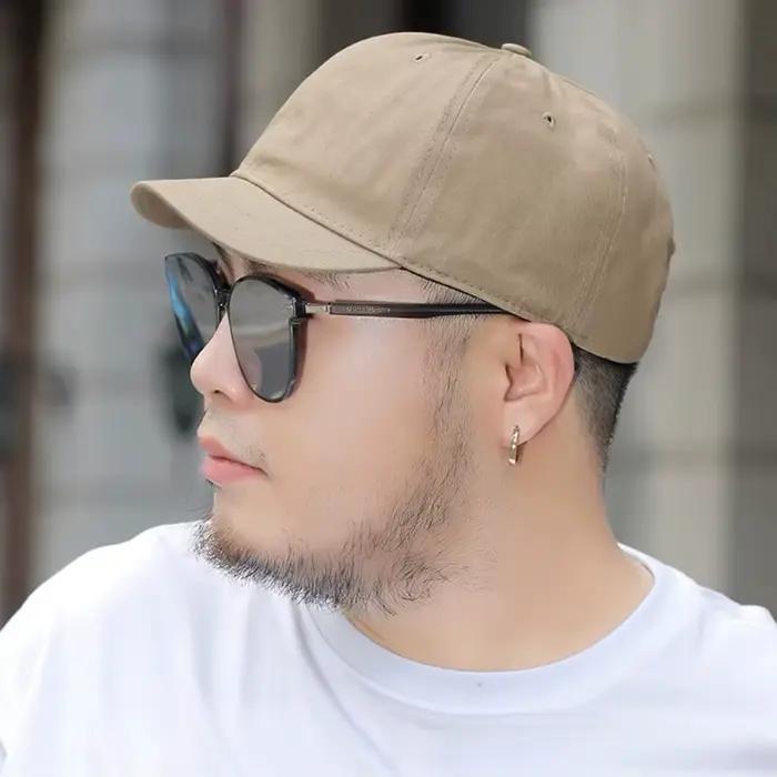 Casquette de baseball visière courte protection solaire coton tendance polyvalente homme femme occasions spéciales