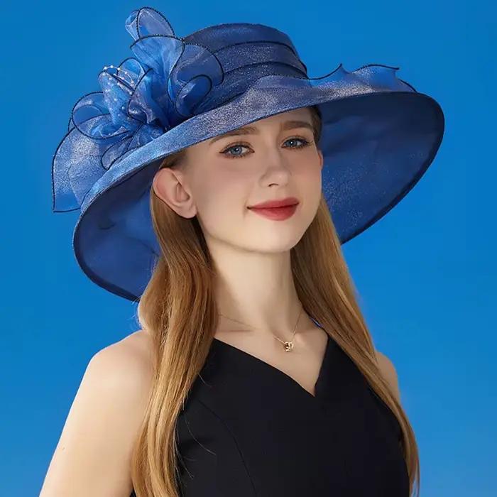 Chapeaux de protection solaire à large bord pour femmes