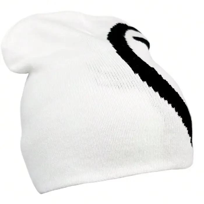 Bonnet tricoté gothique en fibre acrylique avec étoile design streetwear pour femmes occasions décontractées hiver