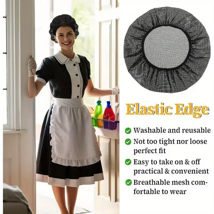 Casquette de Chef Unisexe Élastique Respirante en Maille – Chapeau de Travail pour Cuisinier