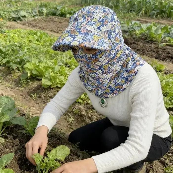 Chapeau de travail respirant pour la cueillette du thé