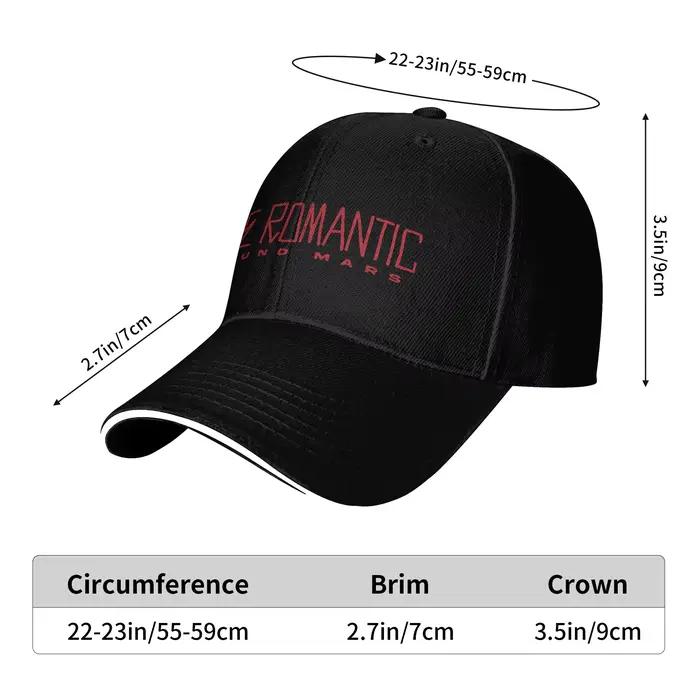 Casquette de baseball Bruno Mars The Romantic Tour 2026 Kpop Rock vente chaude chapeaux hip hop unisexe design tendance pour hommes casquette snapback quatre saisons