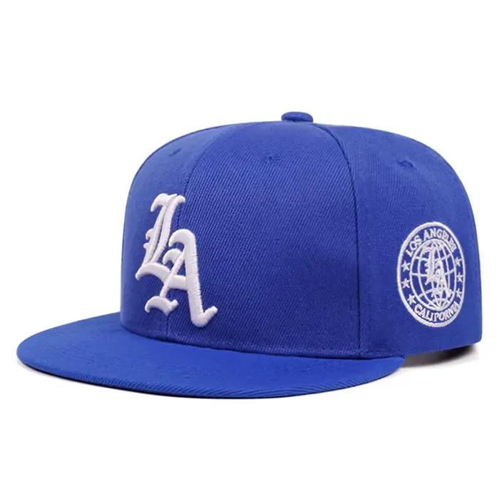 Nouvelle Casquette Hip Hop Tendance 2026 avec Lettre LA Brodé sur le Côté et Motif Terre