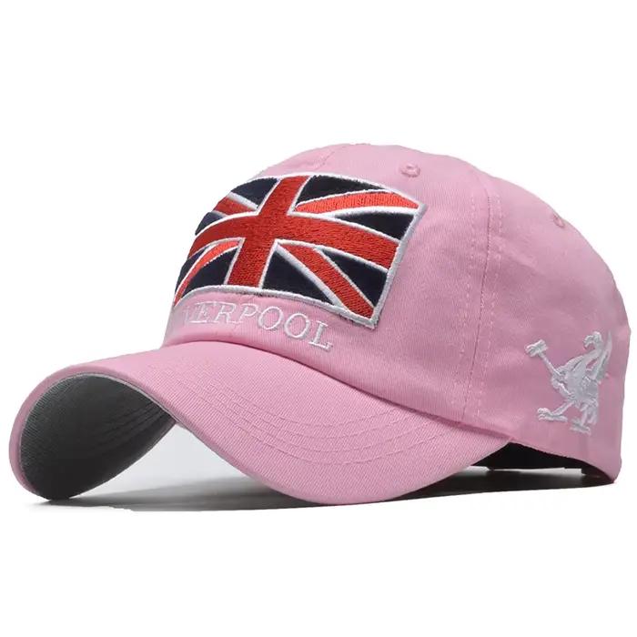 Nouvelle casquette de baseball pour hommes broderie drapeau anglais marque Snapback femmes chapeaux