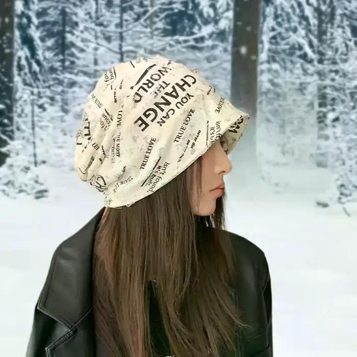 Mode Hip Hop bonnets chapeaux pour hommes femmes automne hiver mince Bonnet Gorras unisexe Streetwear Beanie Style ample