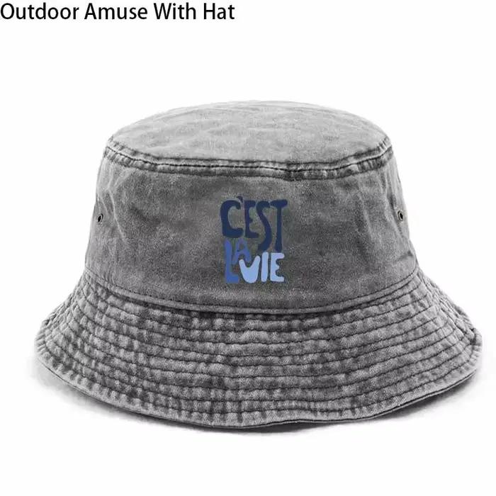 Chapeau de pêcheur décontracté en coton pour homme et femme polyvalent protection solaire toutes saisons sorties quotidiennes