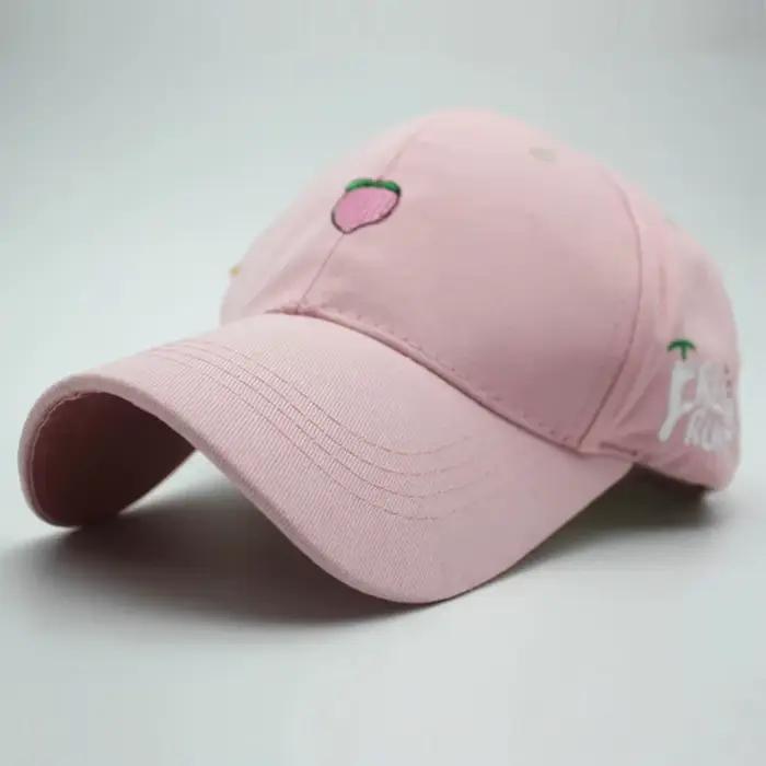 Casquettes de baseball brodées de fruits pour femmes