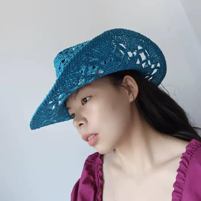 Chapeau de cowboy rétro pour hommes et femmes