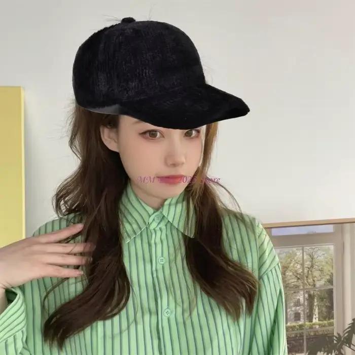 49ME – chapeau Baseball en fausse fourrure pour femmes hommes