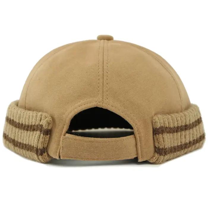Chapeau de bombardier tricoté en coton polyester russe style ushanka pour hommes et femmes occasions hivernales décontractées