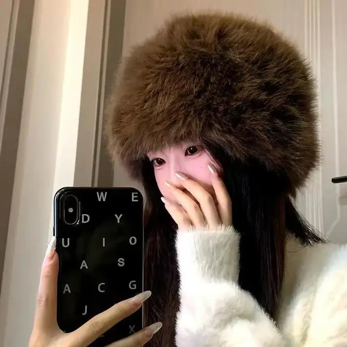 Chapeau chaud d'hiver pour femmes