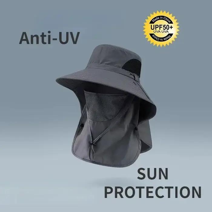 Chapeaux de soleil d'été Protection UV casquette de pêche de chasse en plein air pour hommes femmes randonnée Camping