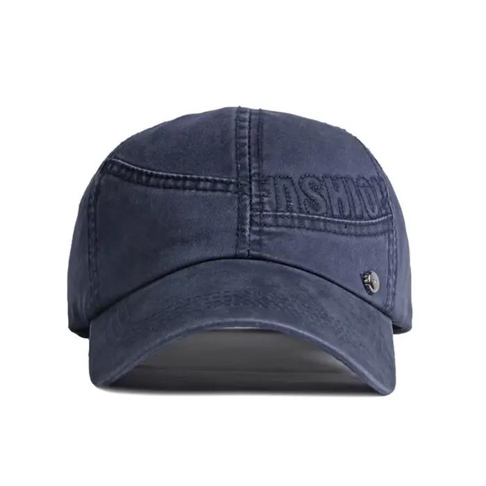 Casquette de baseball vintage FS vert armée avec lettres
