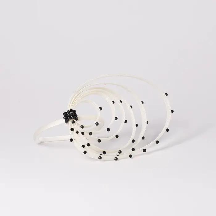 FS Rose marine Cocktail fête chapeaux de luxe mariage Fascinators