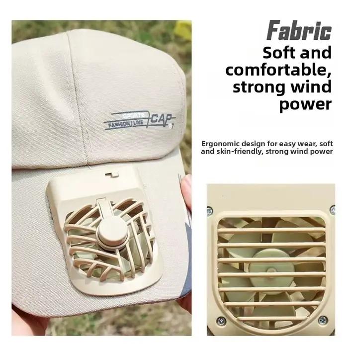 Casquette de baseball portable avec ventilateur intégré