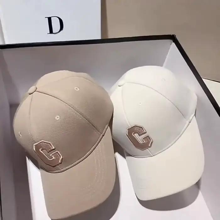 Casquette de baseball lettre C rigide polyvalente grande circonférence de la tête