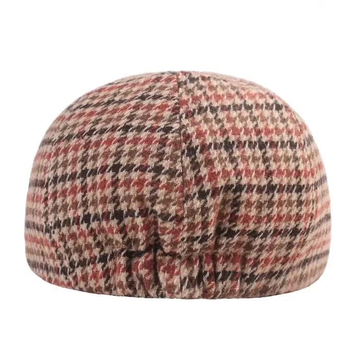 Casquette de journal pied-de-poule GSLYYGYX en coton, unisexe, rétro chic, pour femmes et hommes, adaptée aux saisons, décontractée, idéale pour les mariages, anniversaires et cadeaux d'affaires